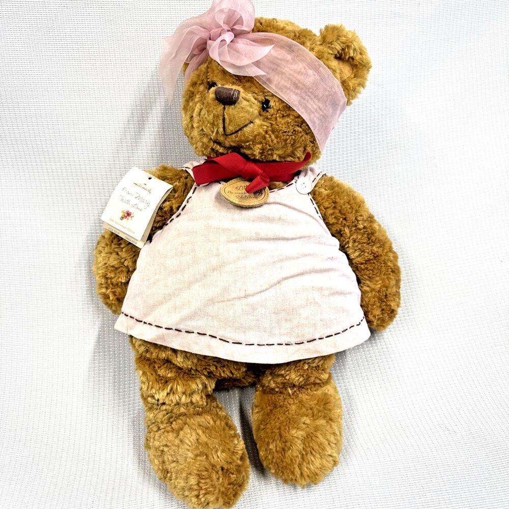Hallmark Mary Hamilton Brown Teddy Bear Plush From Mary With Love Stuffed Animal